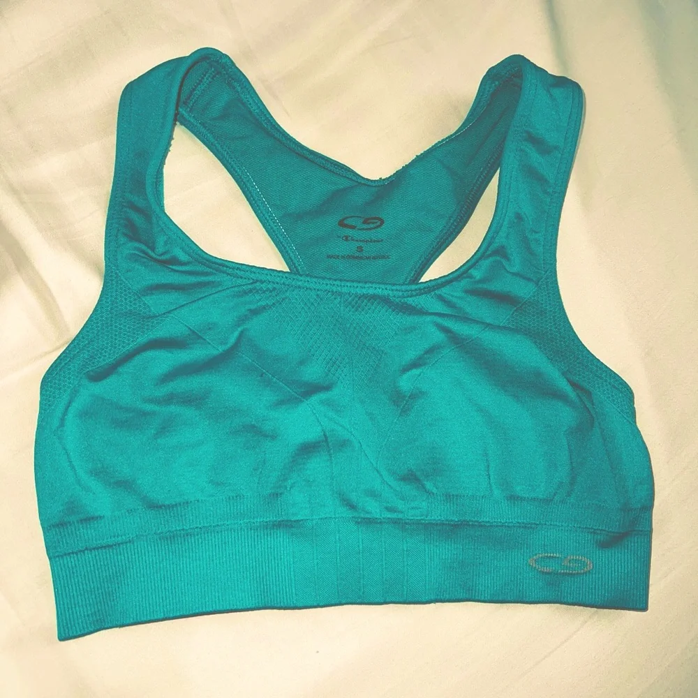 Turquoise Champion Sports Bra in Size Small! - Picture 1 of 6